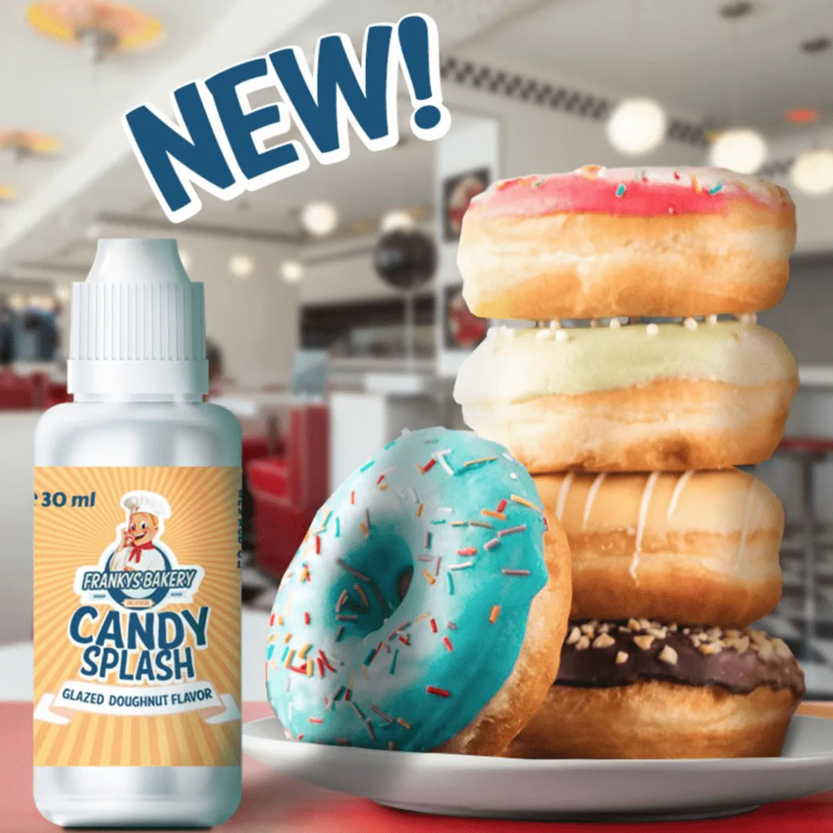 Beitragsbild zum Artikel: PERFEKT für Deine DIÄT: 5 NEUE Candy Splash bei Franky’s Bakery!