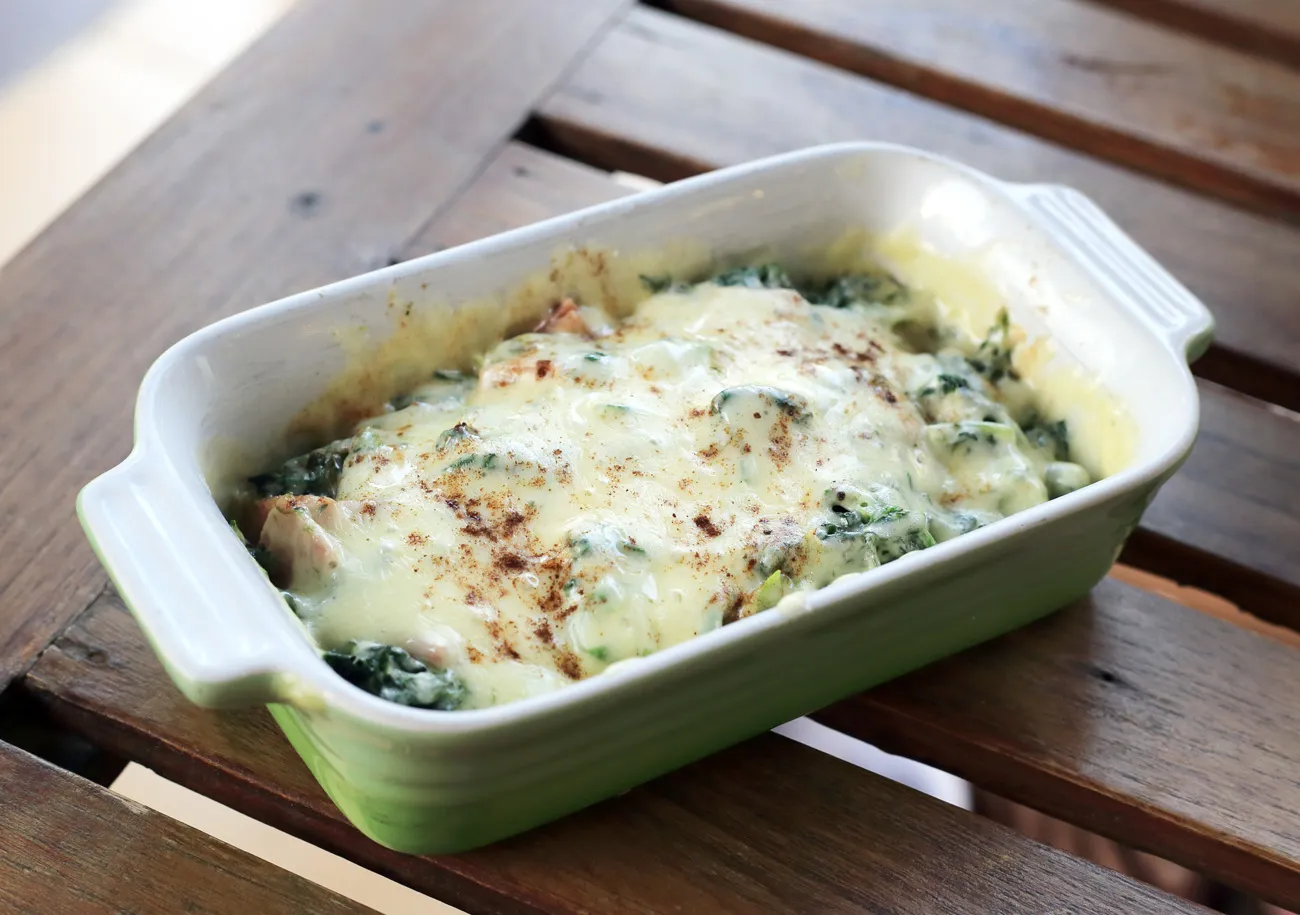 Beitragsbild zum Artikel: Low Carb Rezept – Spinat-Mozzarella-Tartar