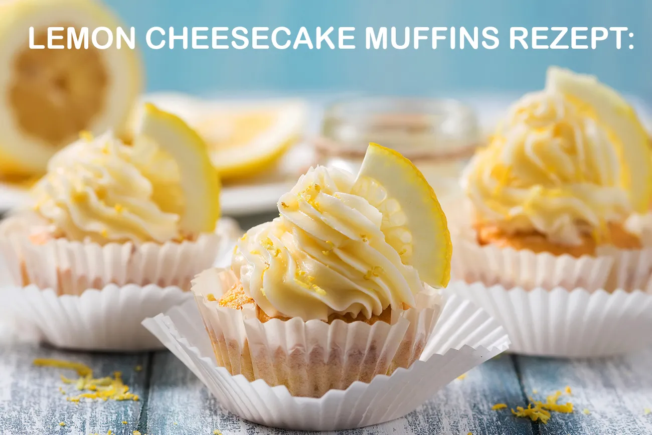 Beitragsbild zum Artikel: Rezept: High Protein Lemon Cheesecake Muffins