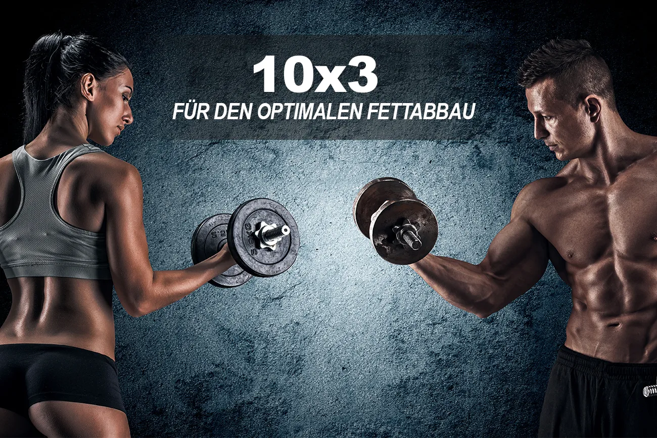 Beitragsbild zum Artikel: Optimales Training zum Fettabbau: das 10 x 3 System
