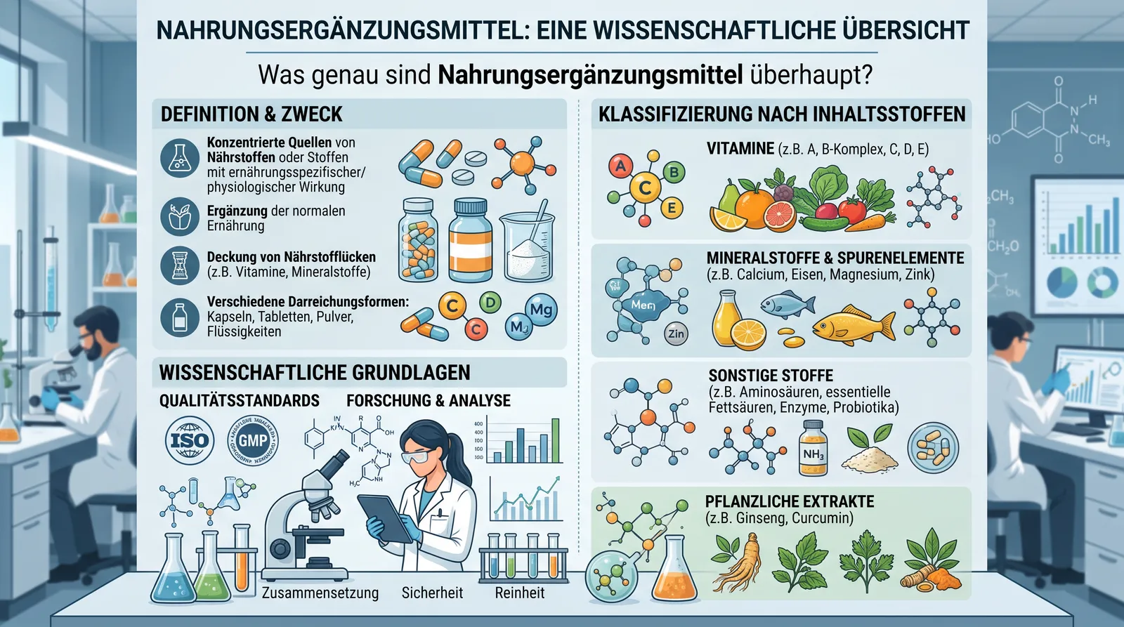 Abbildung zum Artikel: Nahrungsergänzungsmittel erklärt: Welche Supplements wirklich sinnvoll sind – Der wissenschaftliche Guide 2026